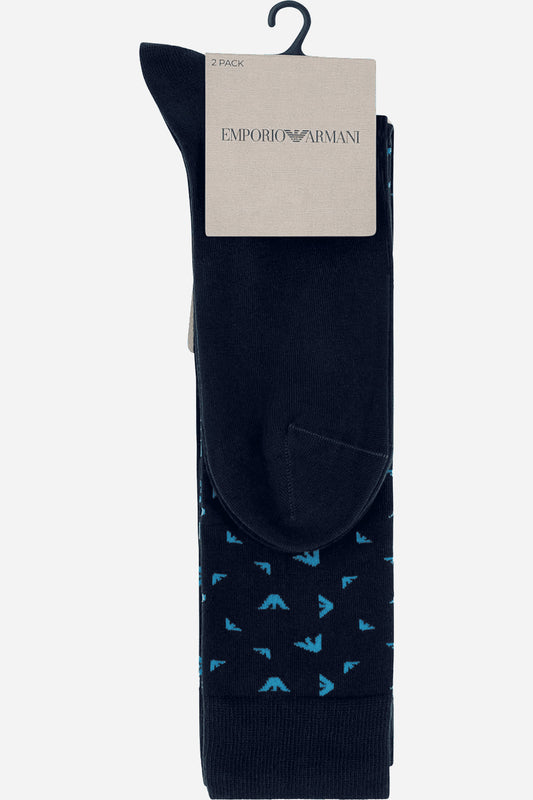 Calze lunghe uomo 2-pack allover eagle