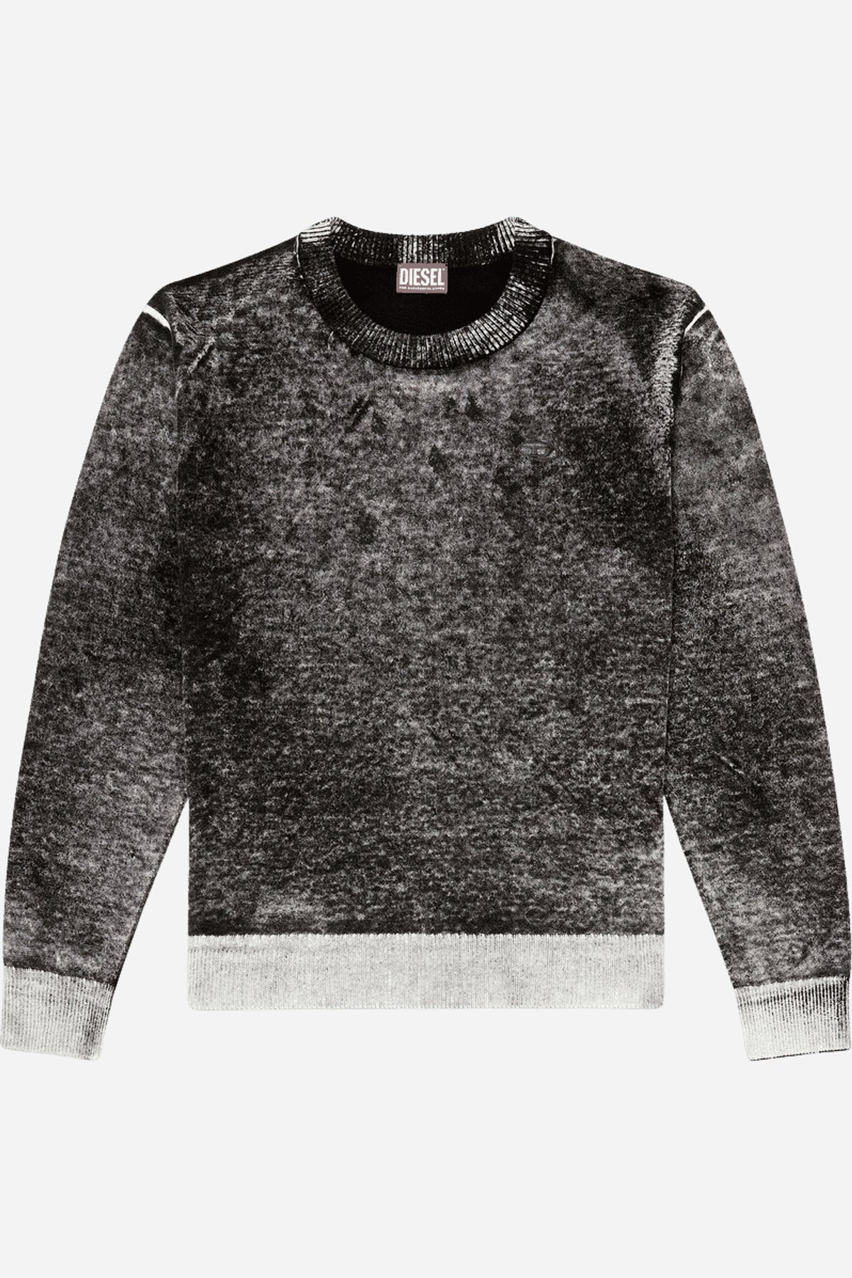 Maglia Diesel uomo regular fit cotone stampa interna