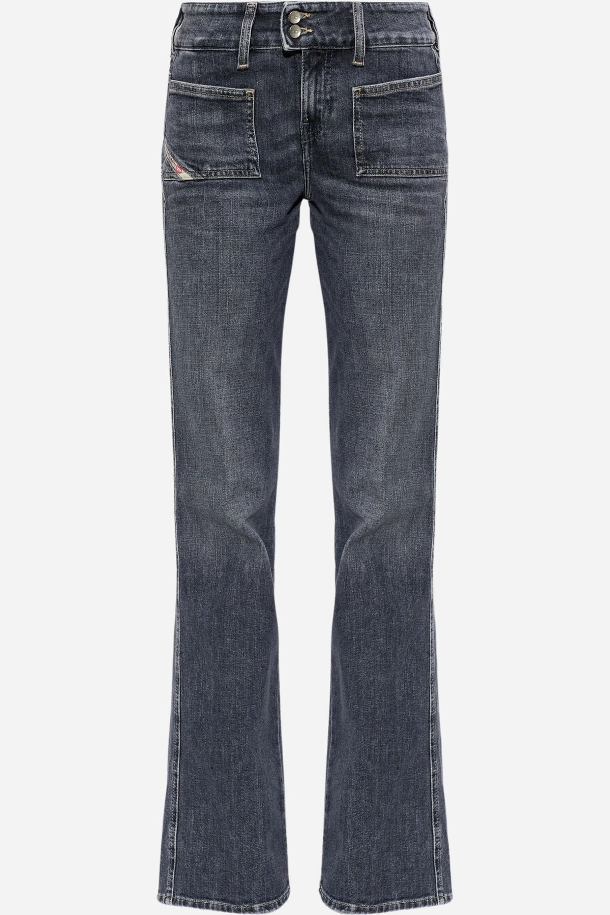Jeans D-Hush Diesel effetto schiarito cotone