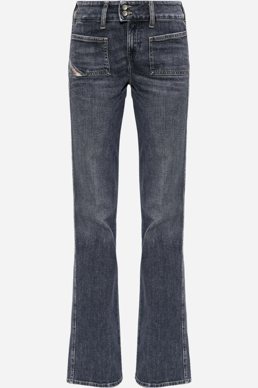 Jeans D-Hush Diesel effetto schiarito cotone
