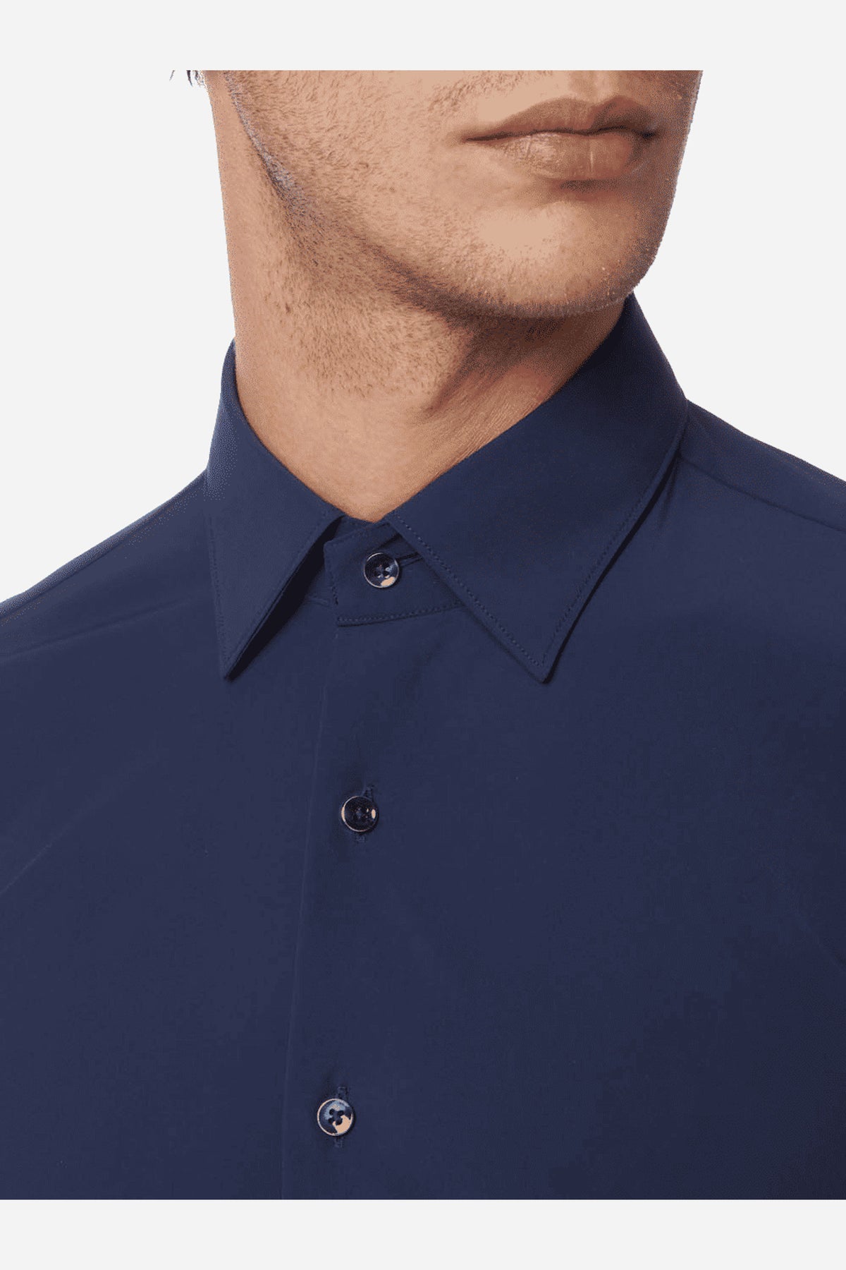Michael Kors Camicia Classica uomo slim sintetica