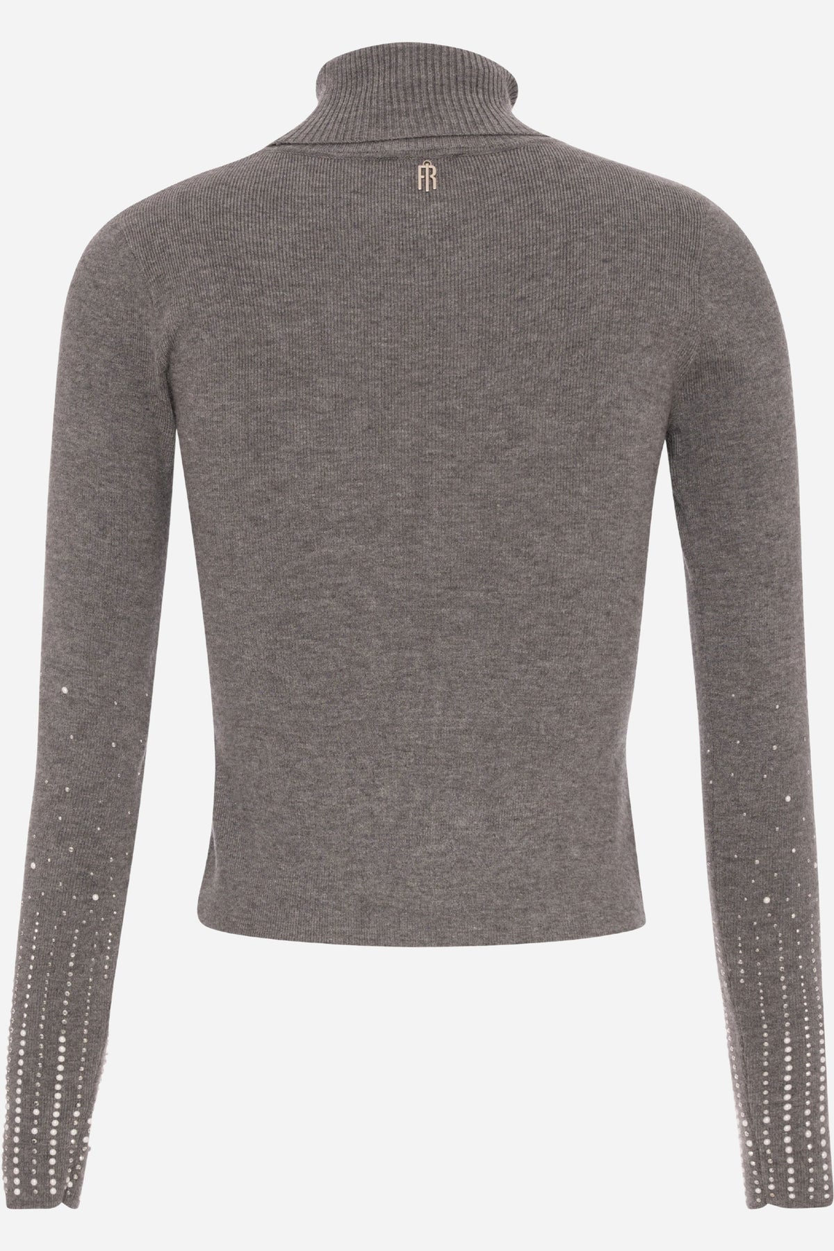 Maglia slim Fracomina collo alto maniche lunghe