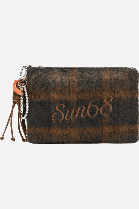 Sun68 Pochette piccola da polso in misto lana