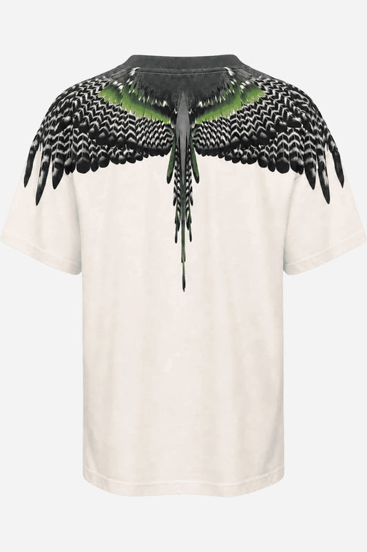 T-Shirt County Of Milan uomo stampa piume