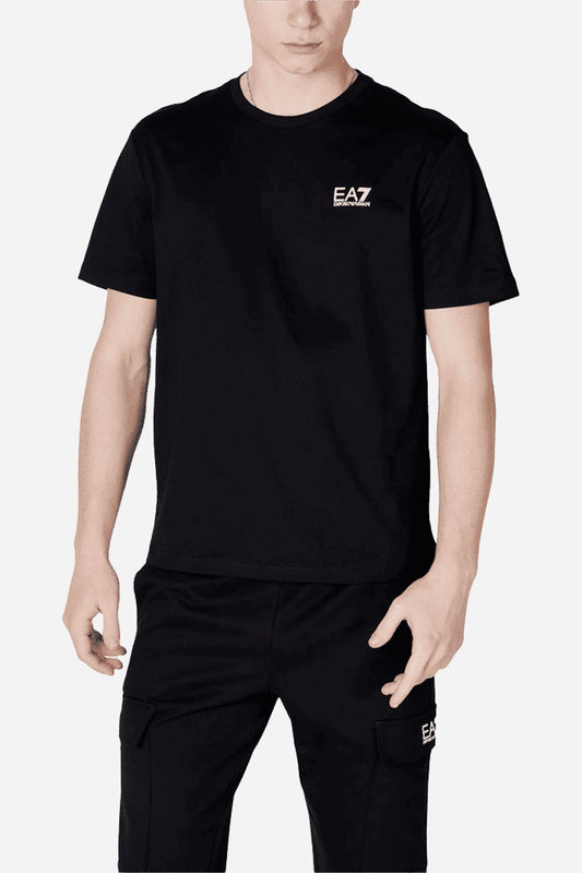 T-shirt EA7 Logo Series uomo in cotone