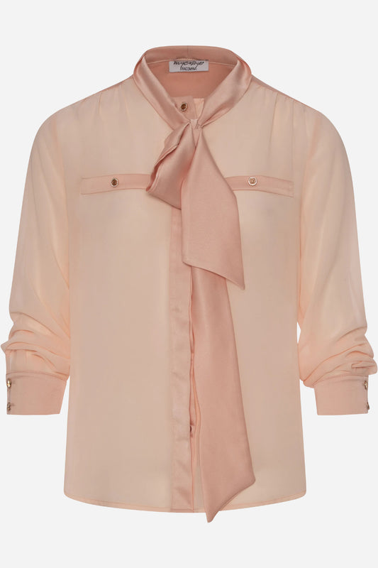 Camicia Fracomina regular con fiocco sul collo