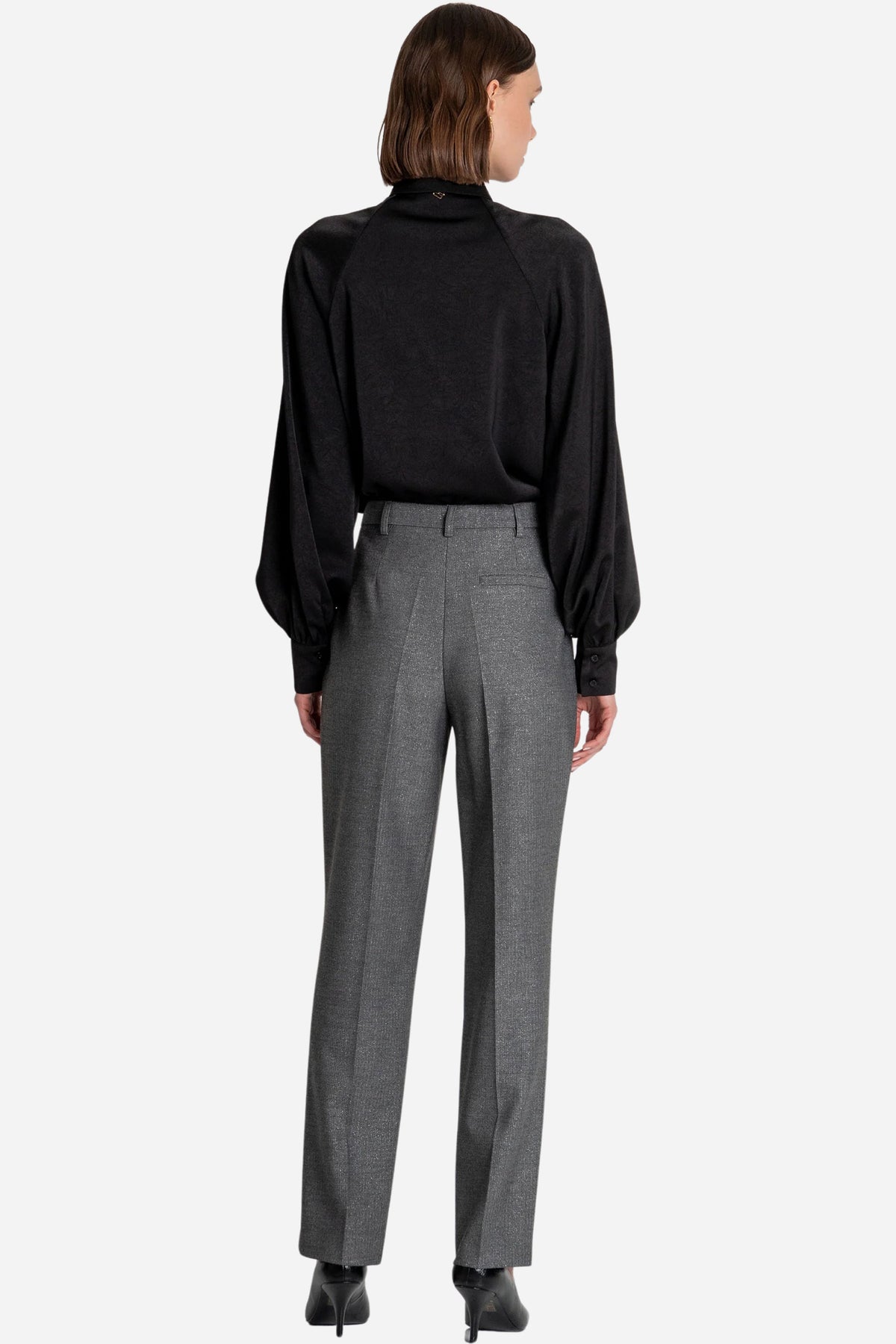 Pantalone chino regular in tessuto spigato