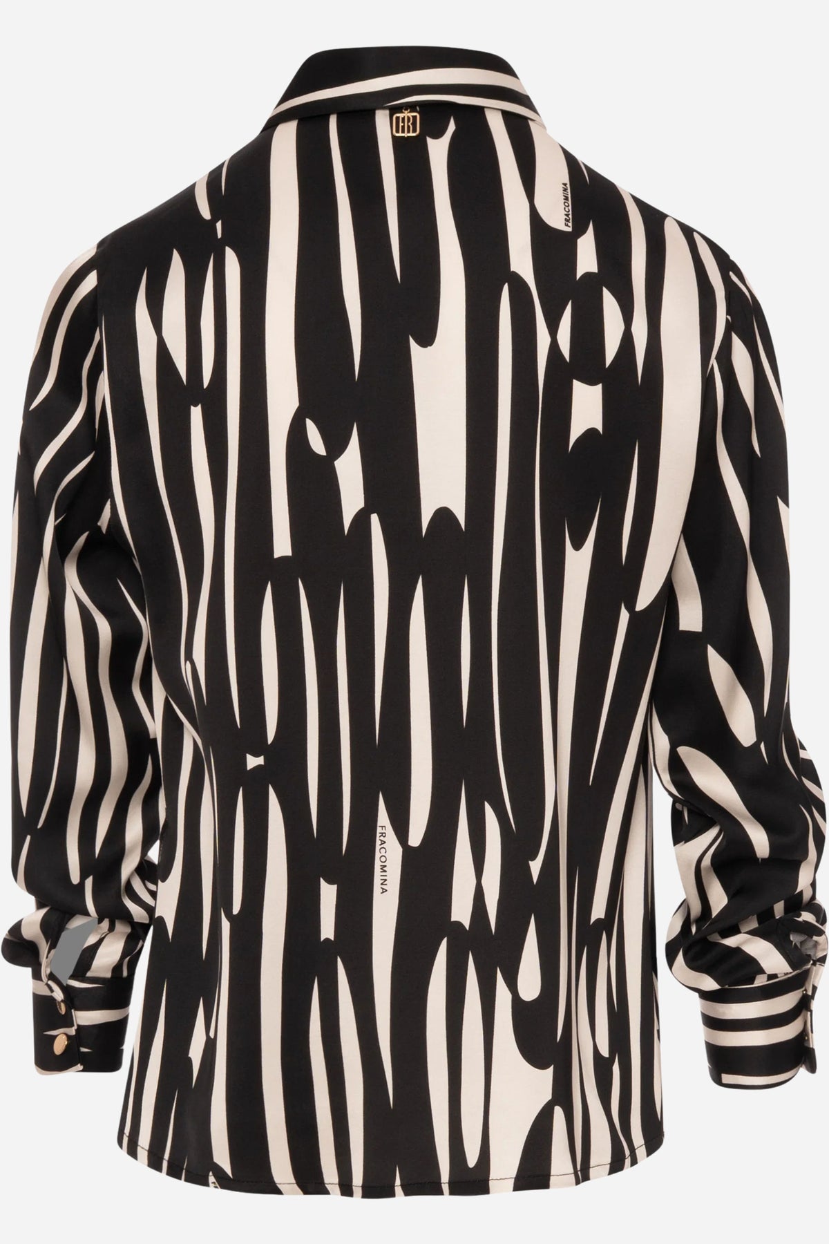 Camicia regular viscosa stampa astratta Fracomina