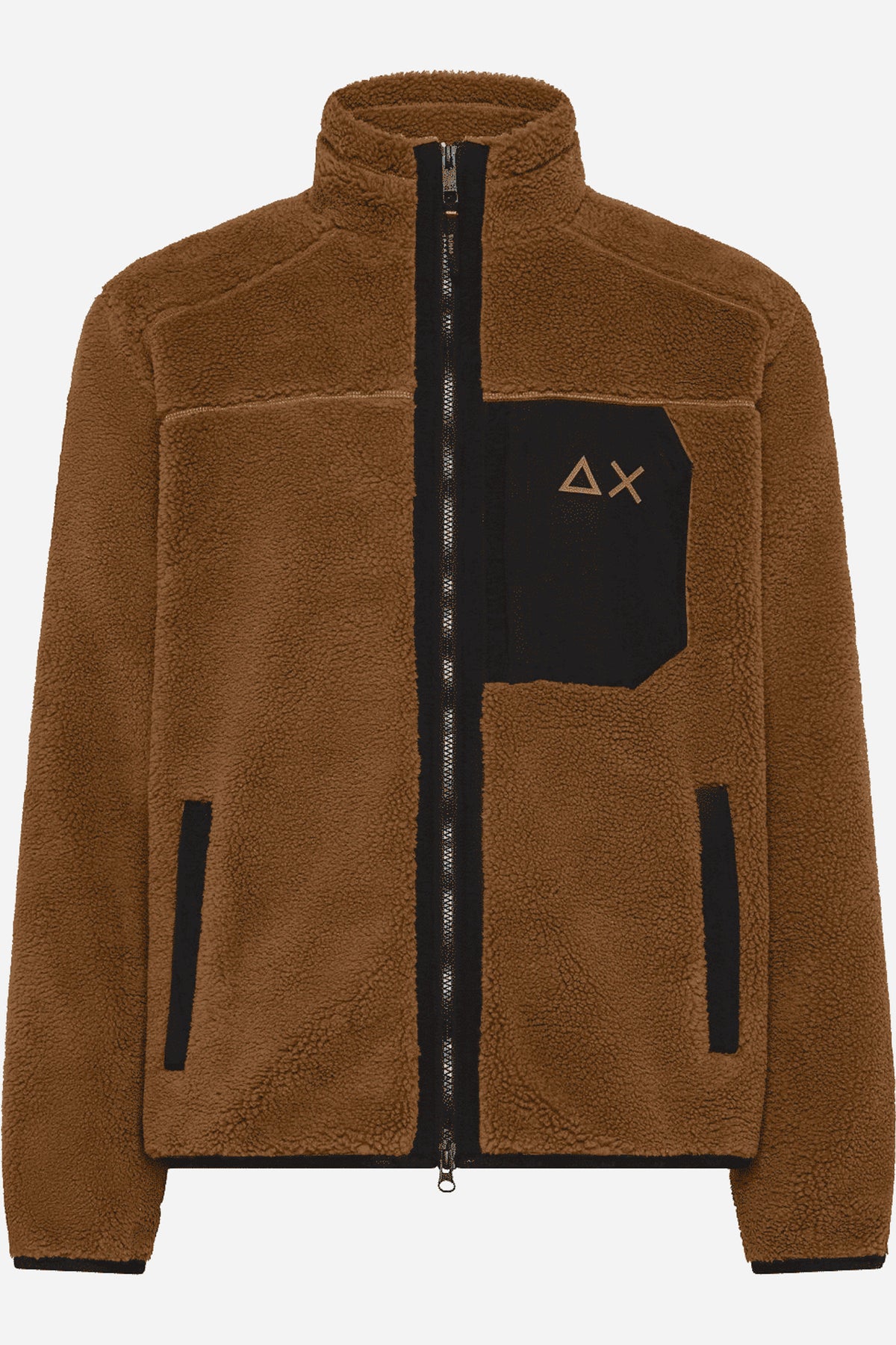 Giacca teddy Sun68 collo alto dettagli nylon