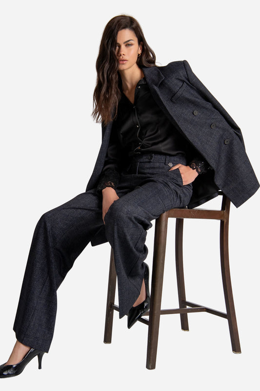 Fracomina Pantalone linea dritta Principe di Galles