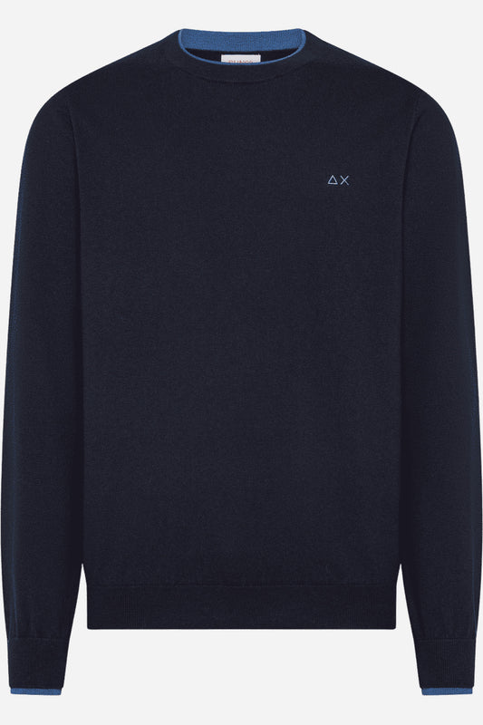 Maglia Sun68 girocollo cotone e lana