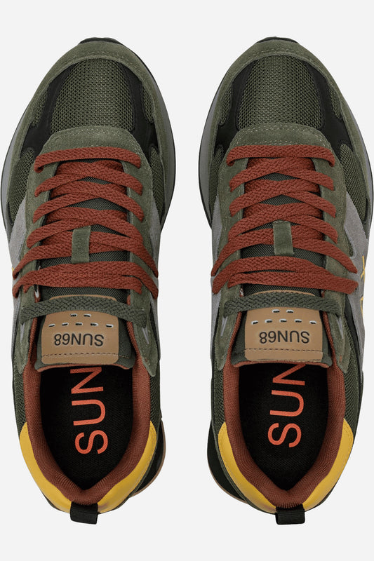 Sneaker Jaki Outdoor uomo in suede e nylon