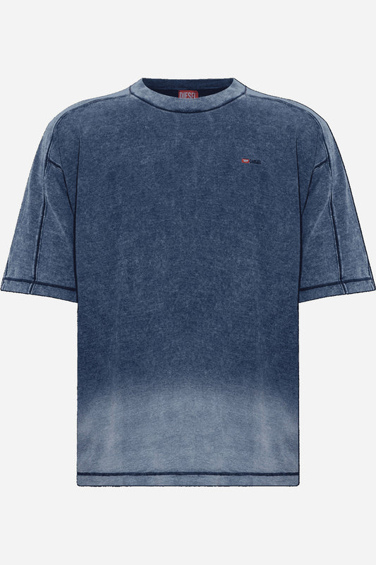 Diesel T-shirt relaxed fit effetto sfumato