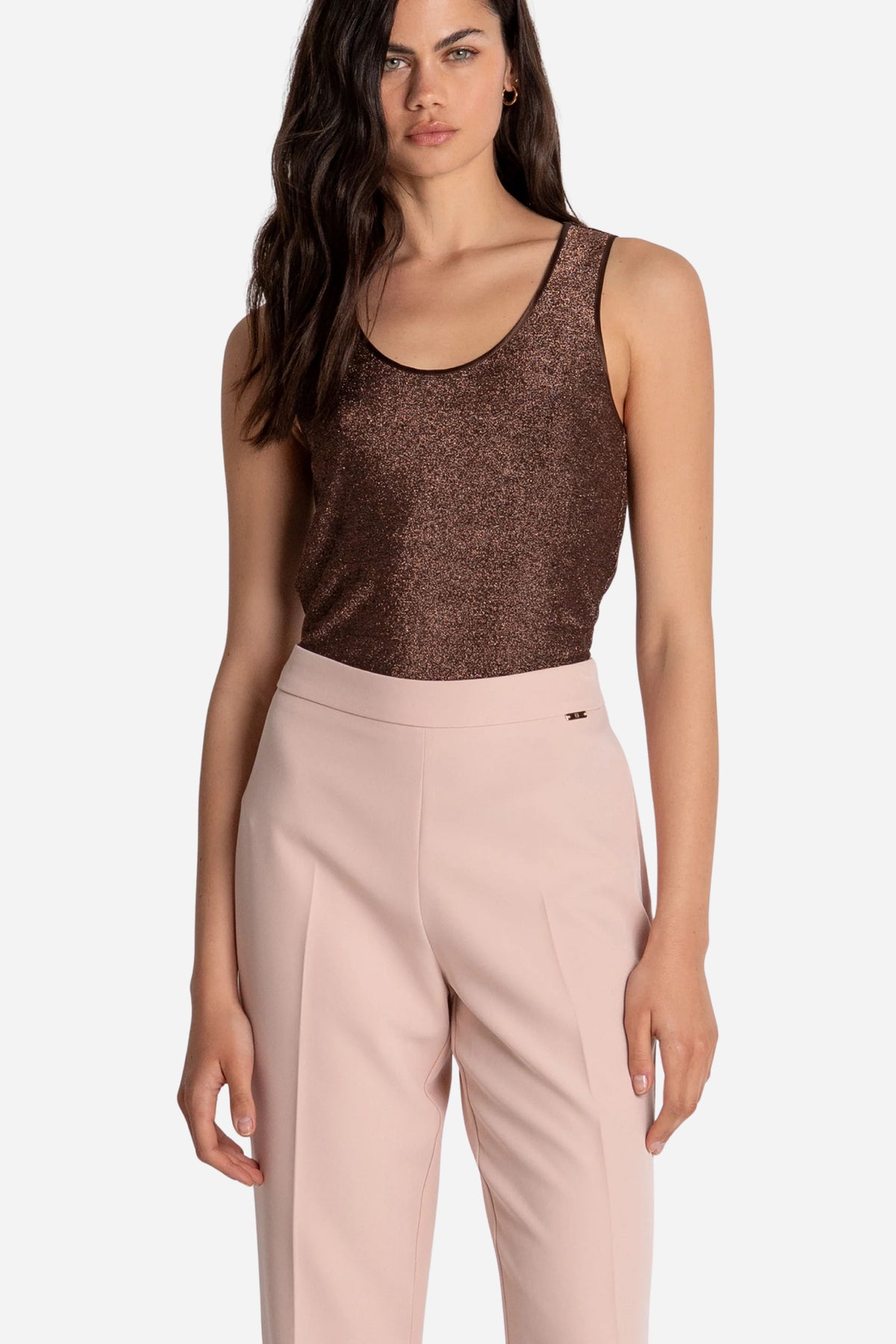 Fracomina Pantalone regular in tessuto stretch