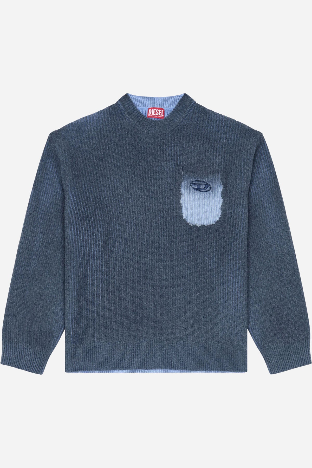 Maglione Diesel in misto lana tasca ghost