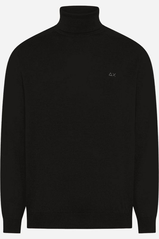 Sun68 Maglia dolcevita in cotone e lana