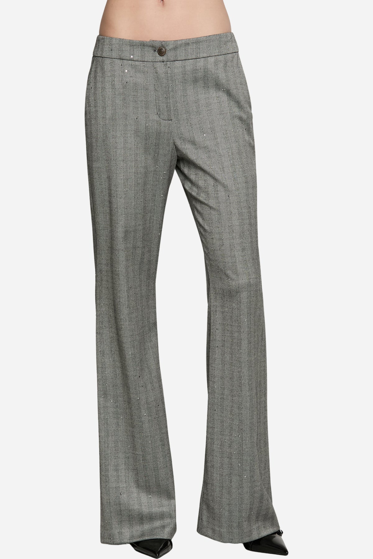 Panta RICKMAN vita alta con paillettes