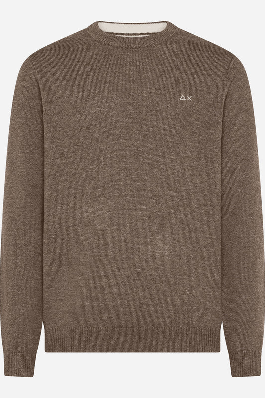 Sun68 Maglia girocollo lana e cashmere