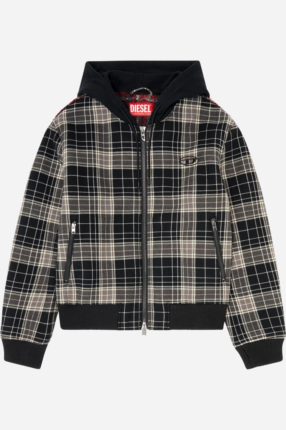 Bomber Diesel uomo in flanella teddy