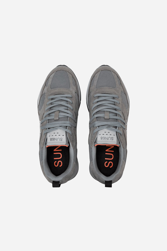 Sneaker Jaki 2.0 Silver in nabuk