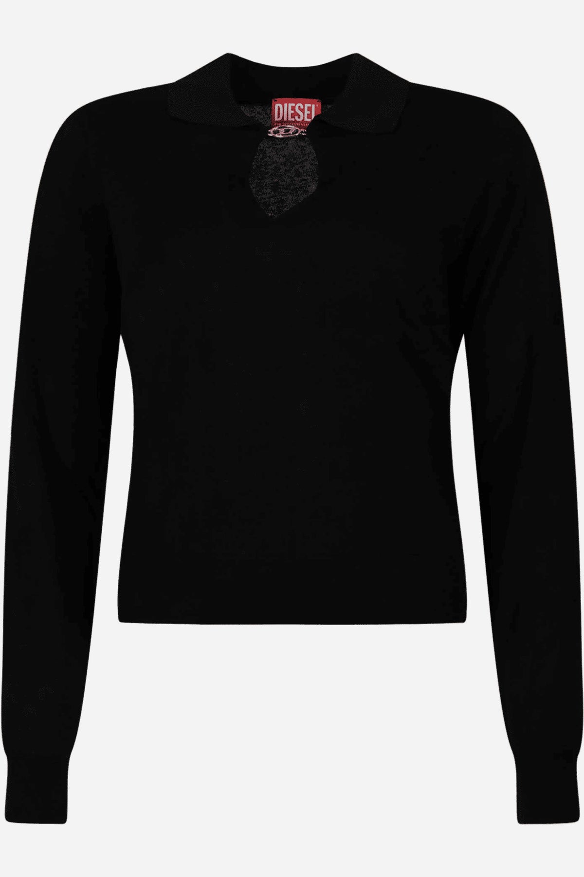 Maglione fine maniche lunghe dettagli argento