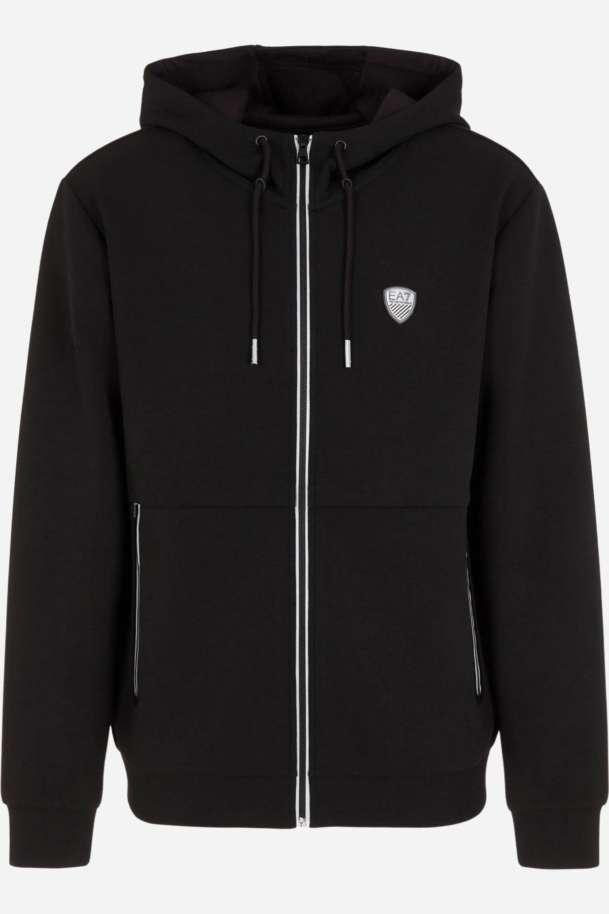 Felpa con cappuccio EA7 Premium Shield zip stretch