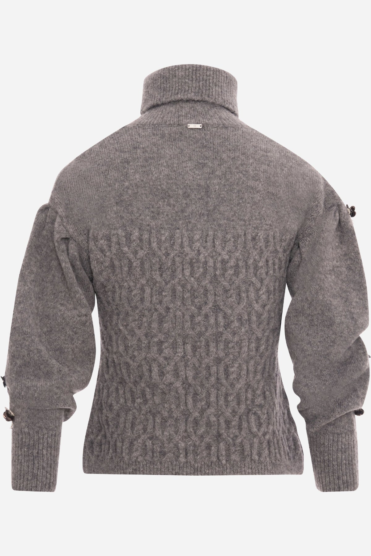 Maglia Fracomina slim collo alto punto treccia