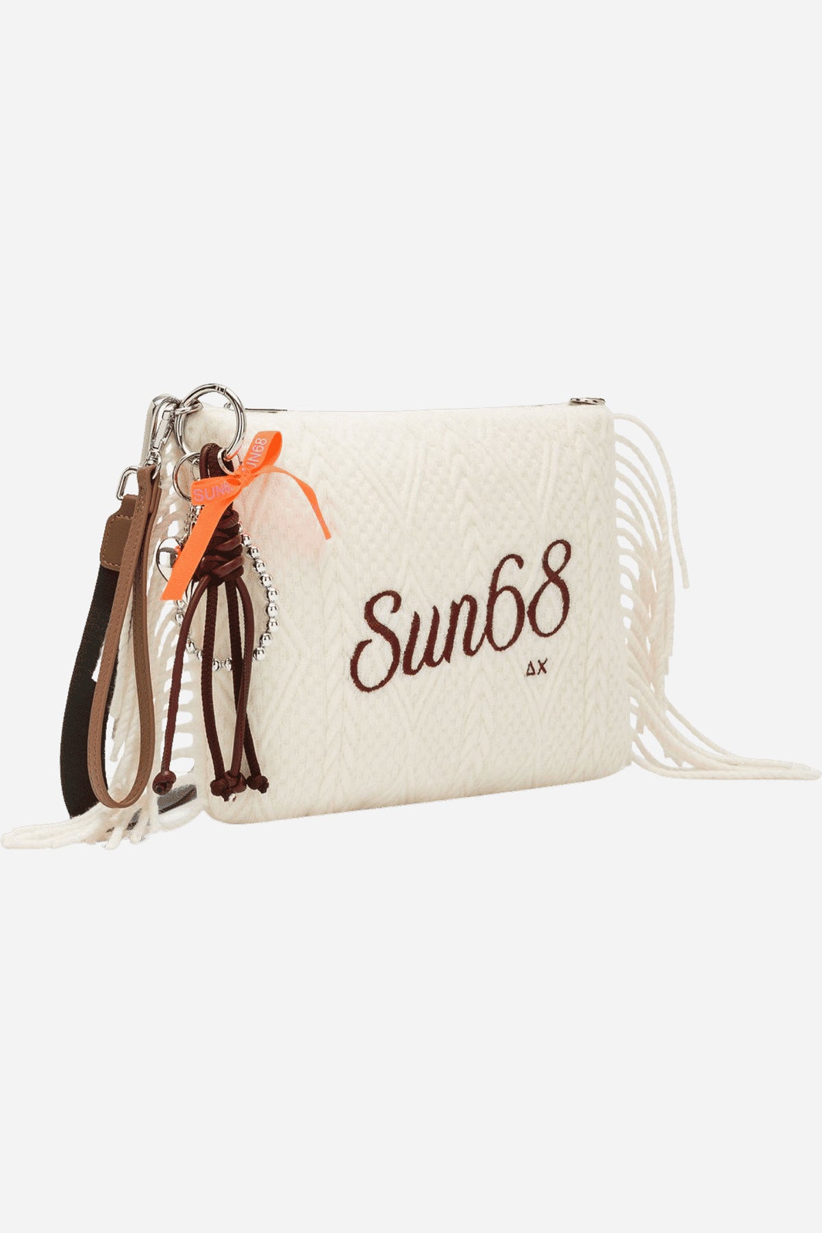 Pochette Sun68 piccola in maglia con frange