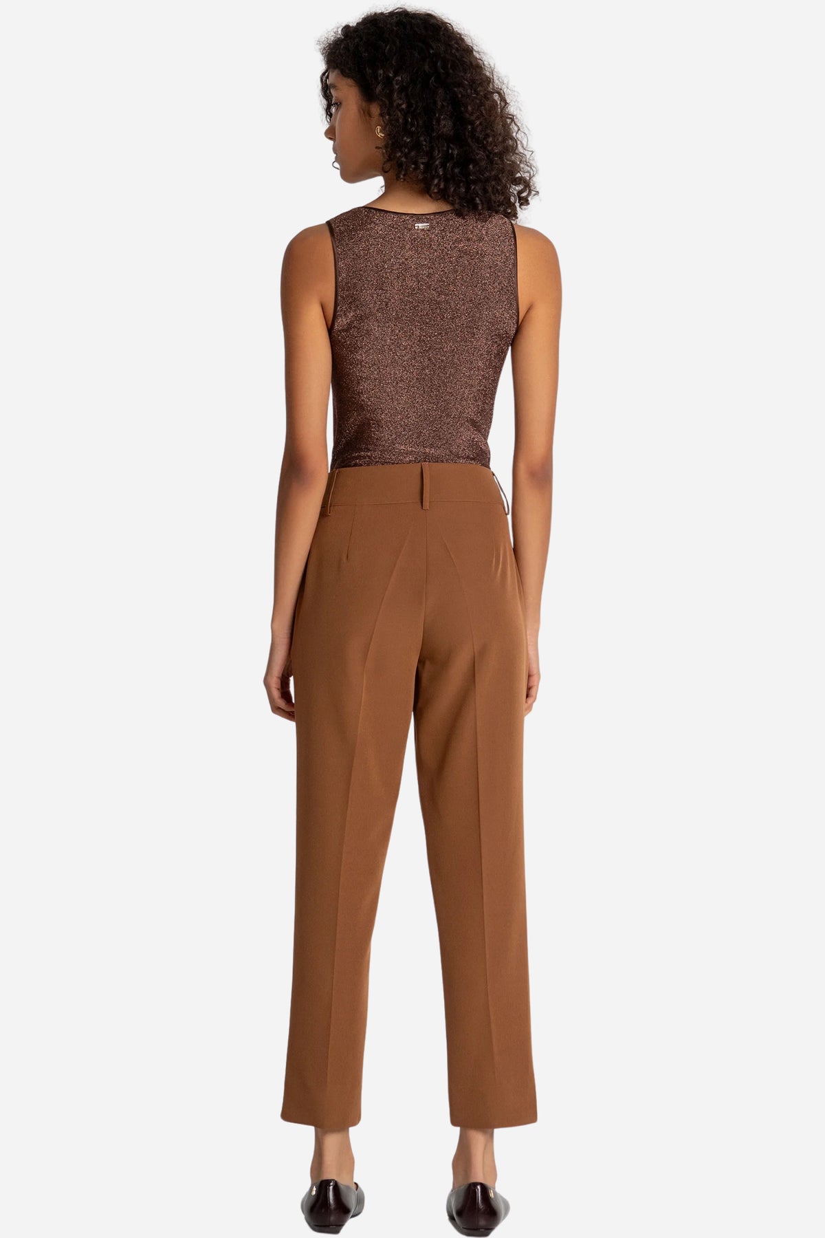 Fracomina Pantalone chino slim vita alta stretch