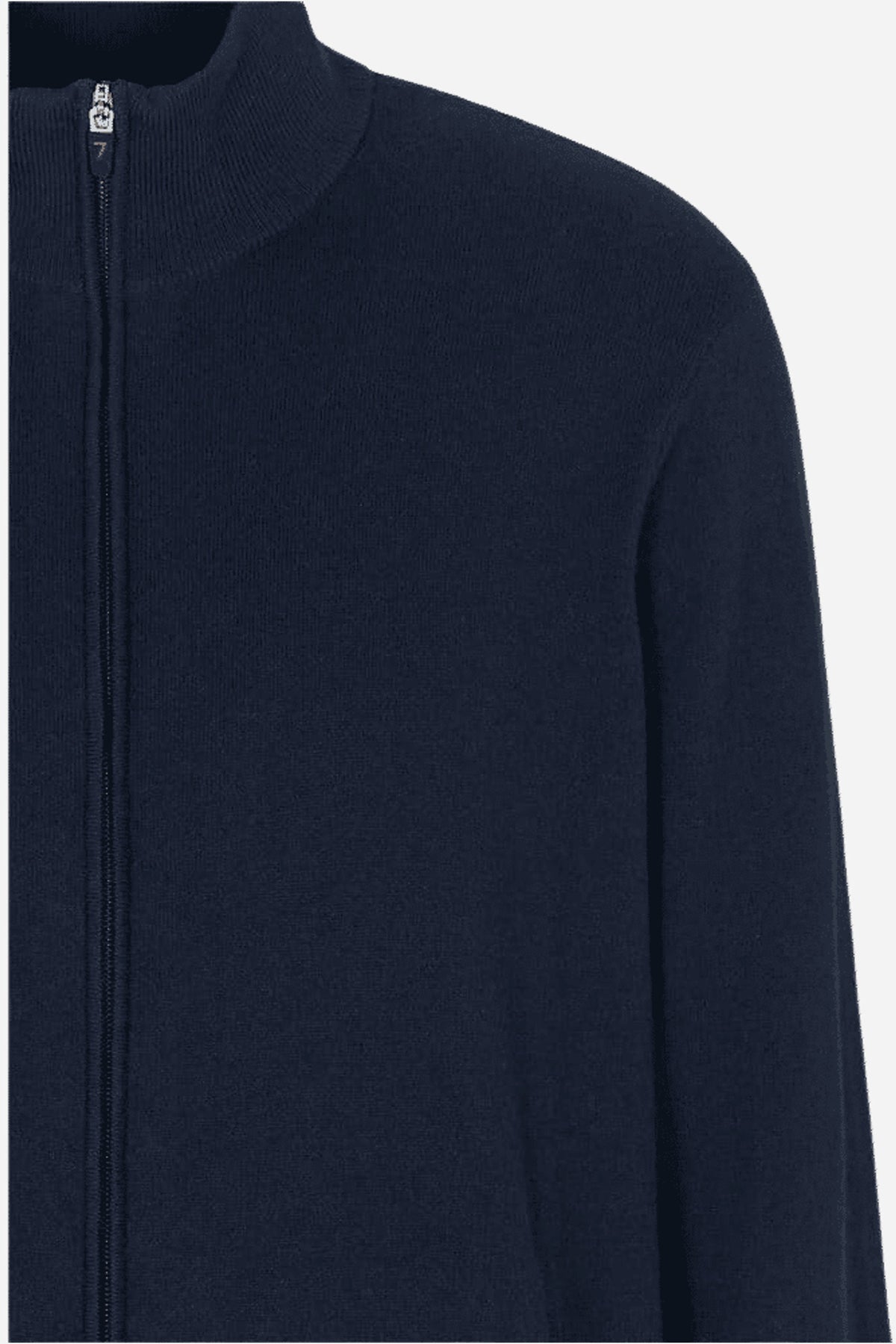 EA7 Maglioncino full zip in misto lana