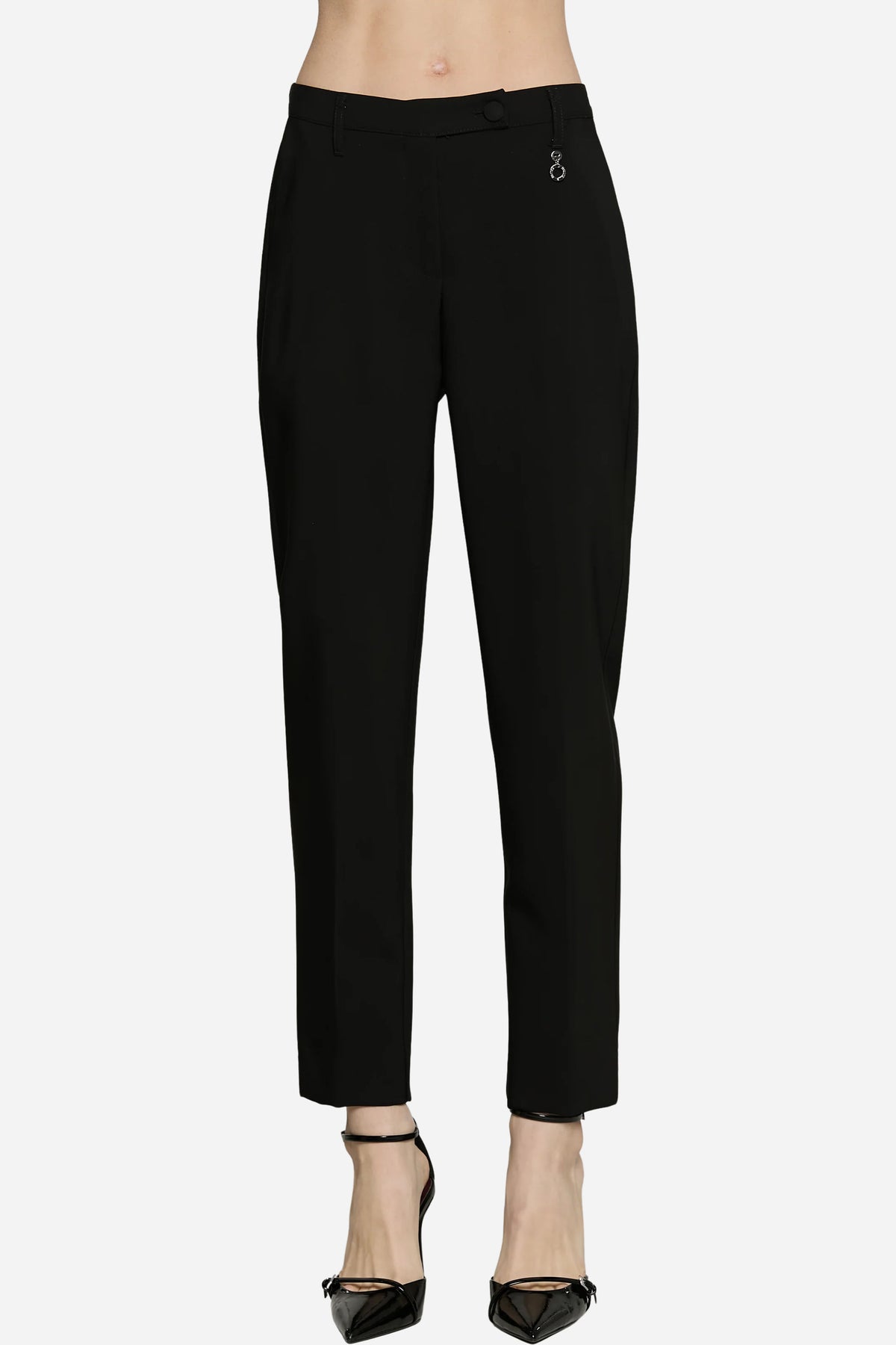 Panta OSTENDO pantalone vita alta elasticizzato