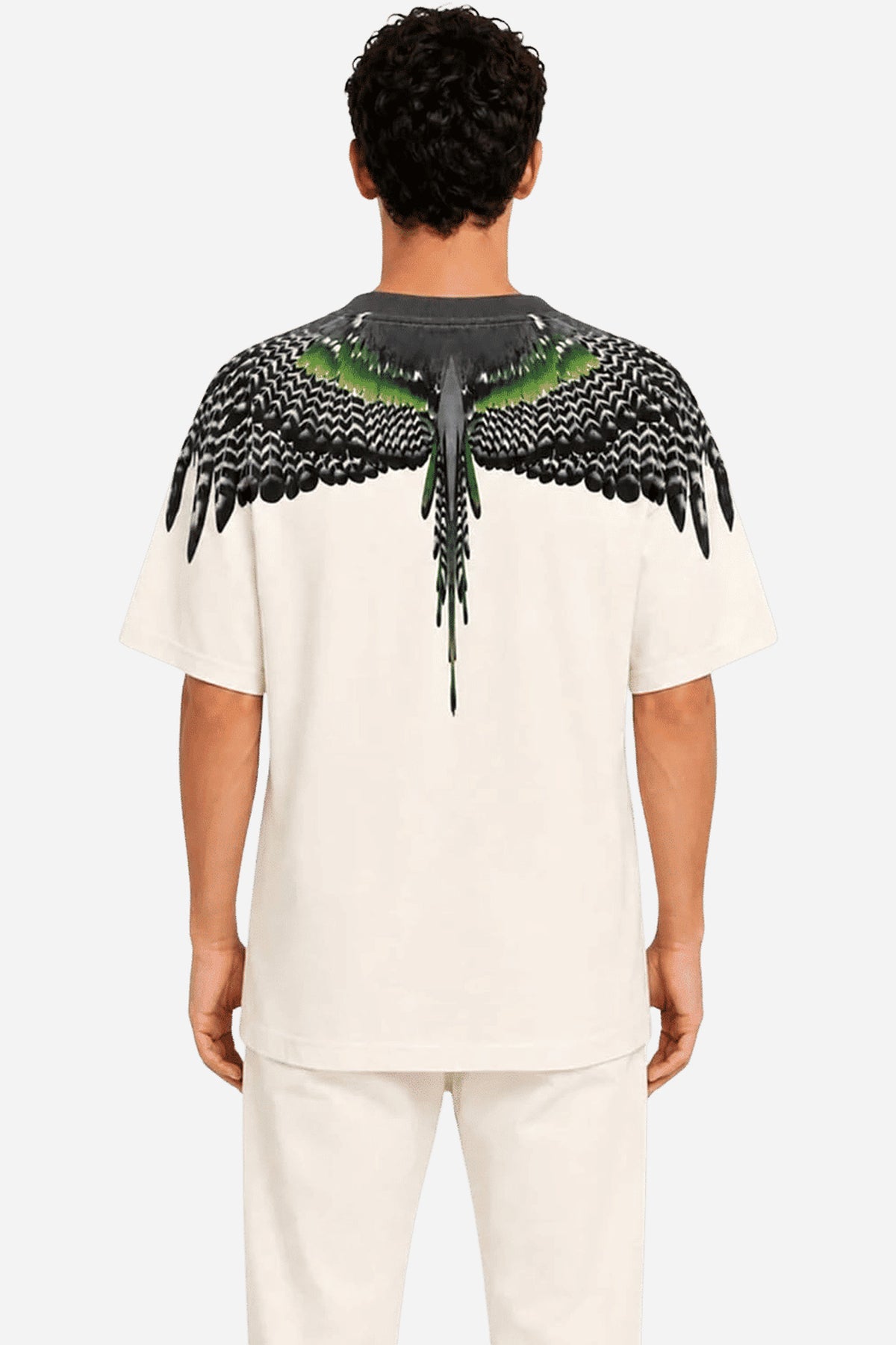 T-Shirt County Of Milan uomo stampa piume