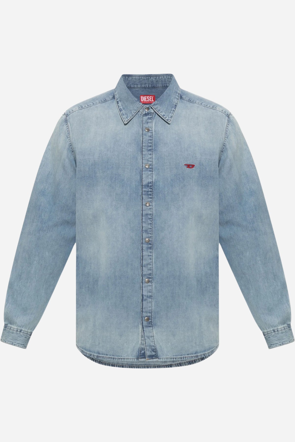 Camicia D-Simply maniche lunghe in denim