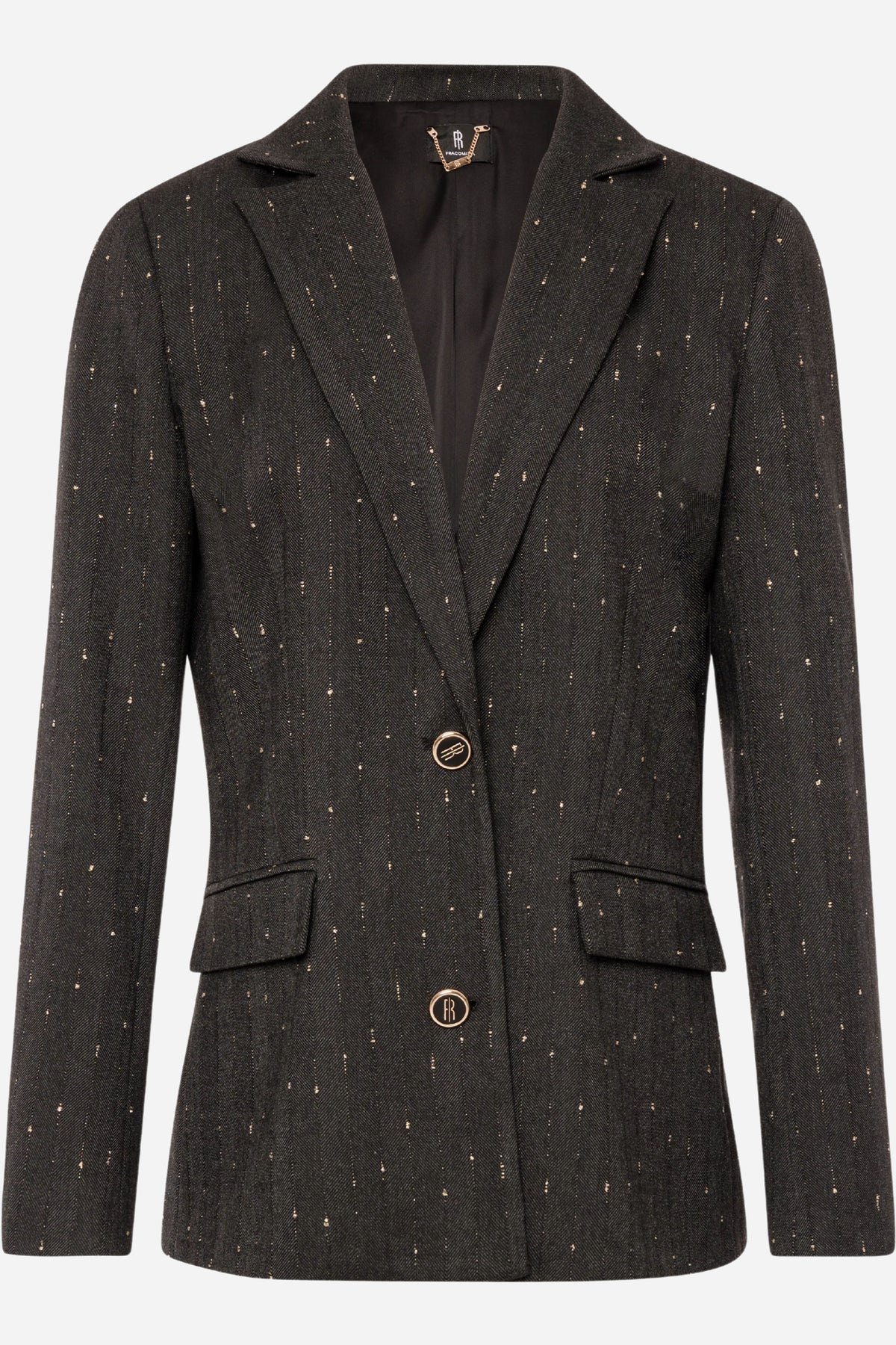 Blazer Fracomina regular monopetto gessato