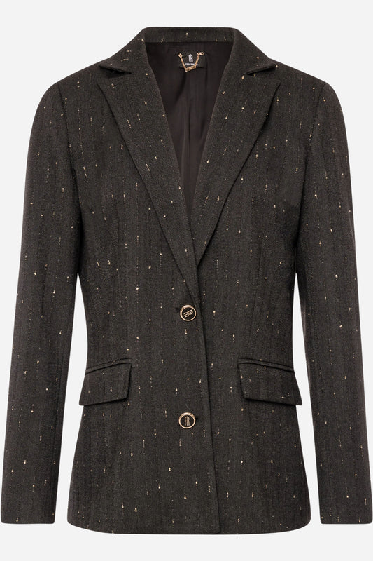 Blazer Fracomina regular monopetto gessato