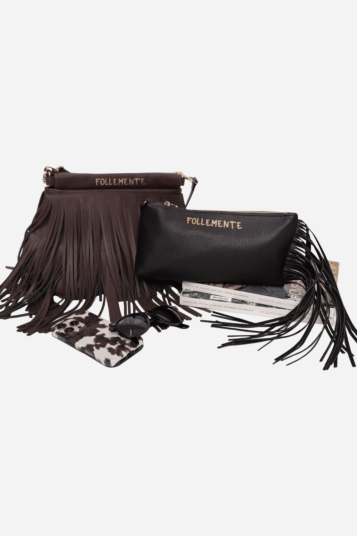 Pochette Dallas a mano con frange