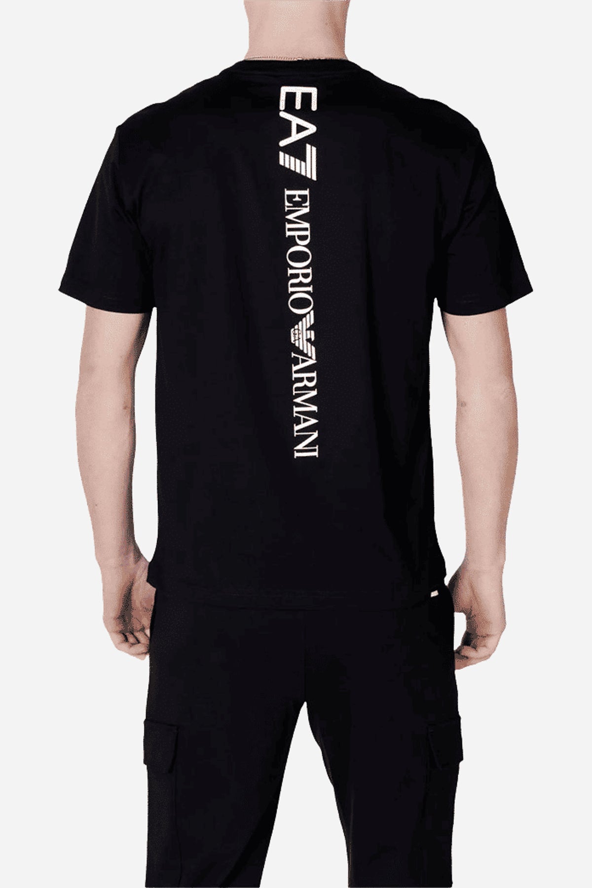 T-shirt EA7 Logo Series uomo in cotone