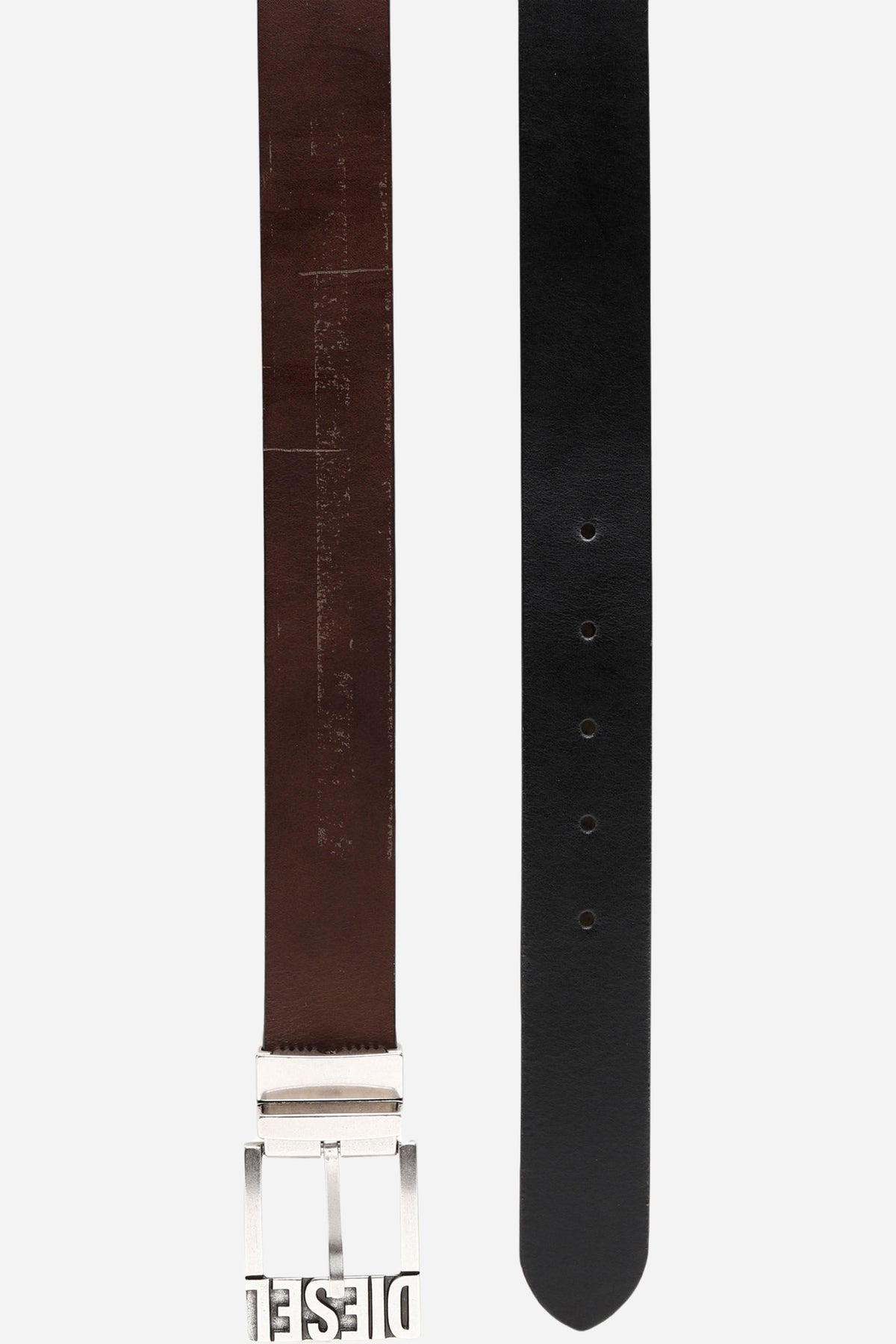 Diesel cintura 3.4 cm in pelle double-face