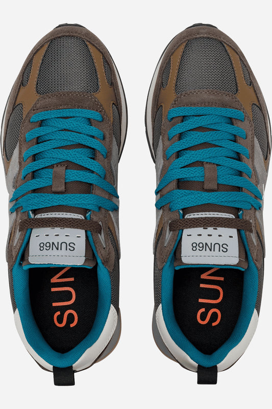 Sneaker Jaki Outdoor uomo in suede e nylon