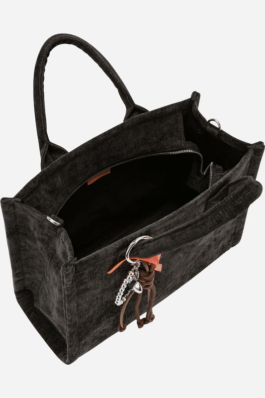 Cali Shopping bag media in velluto