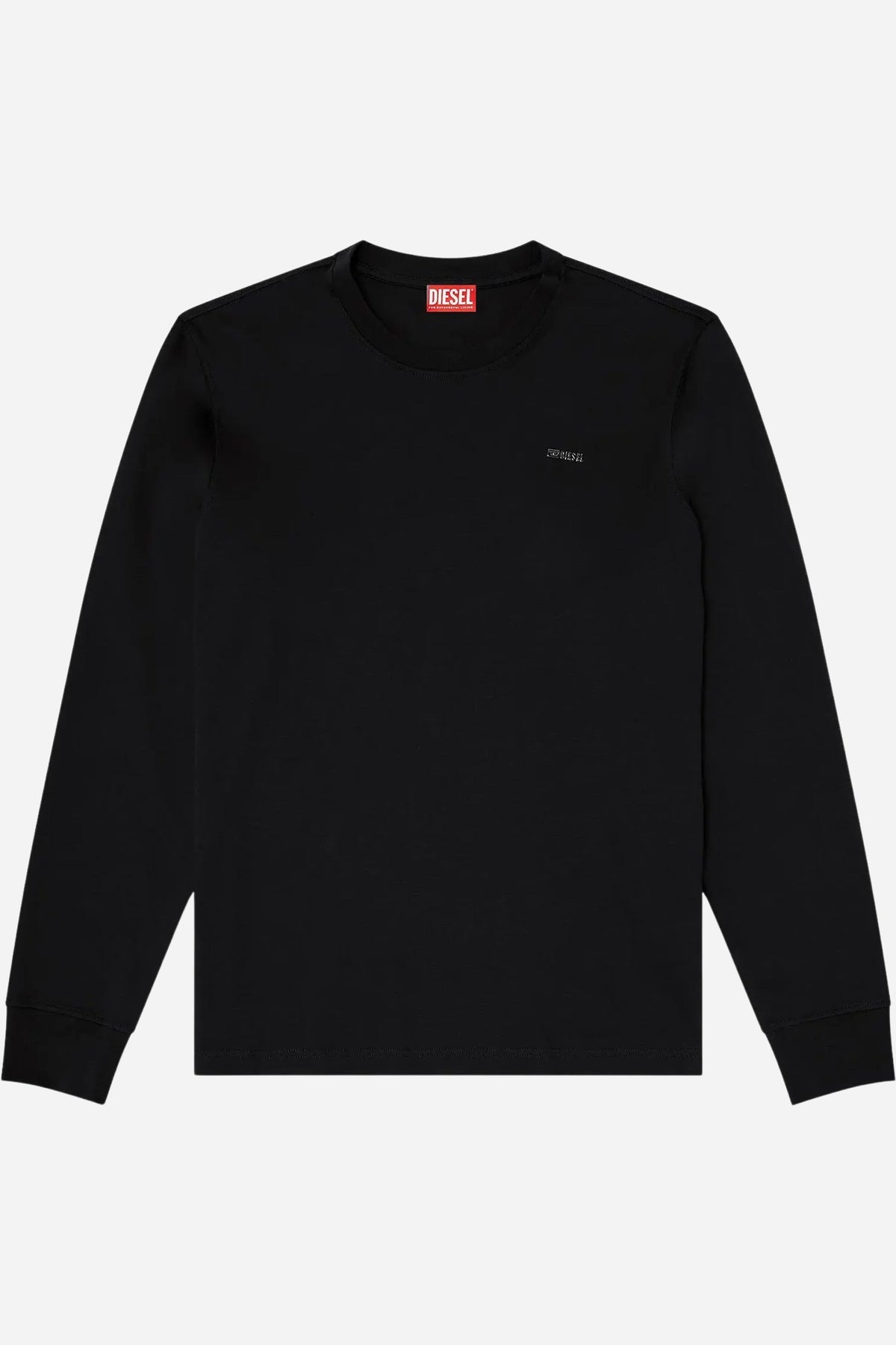 Diesel T-shirt maniche lunghe placca logo