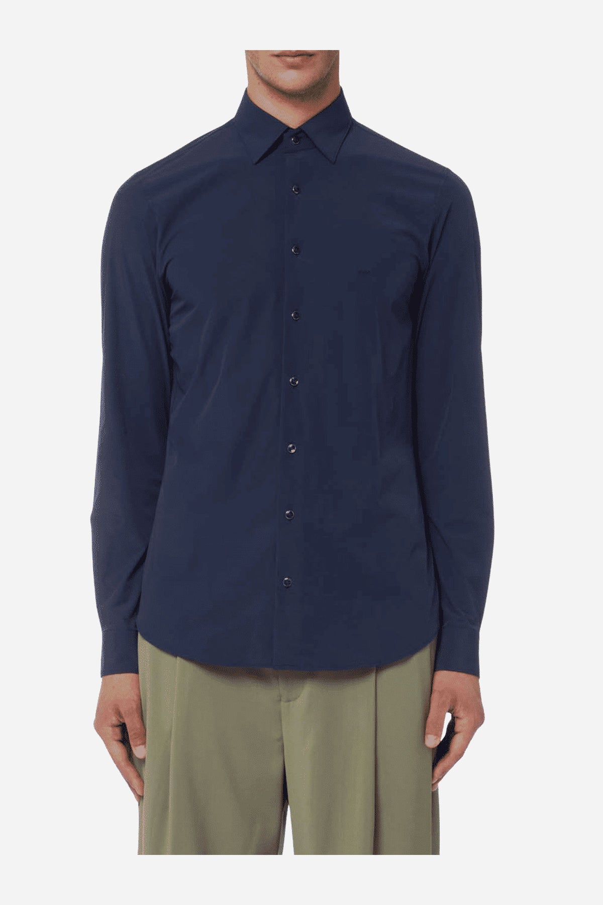 Michael Kors Camicia Classica uomo slim sintetica