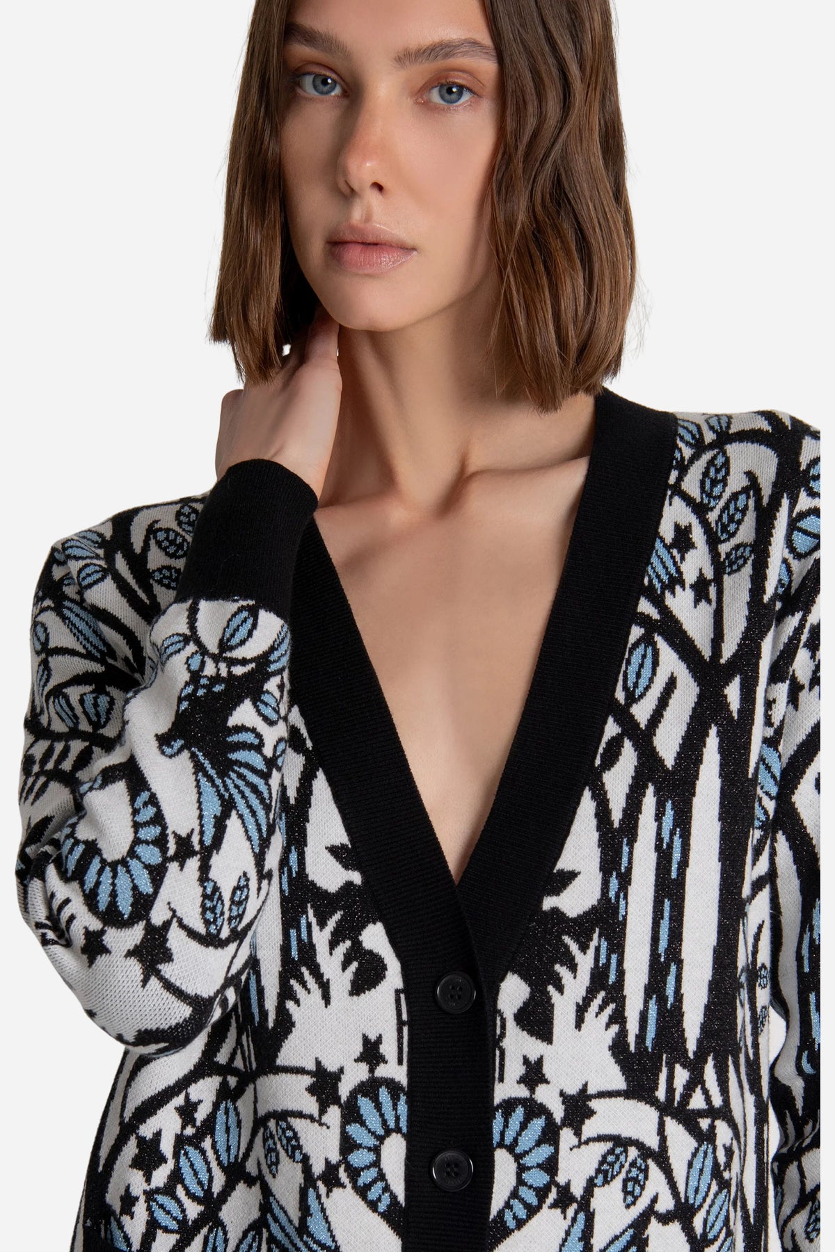 Cardigan Fracomina regular jacquard