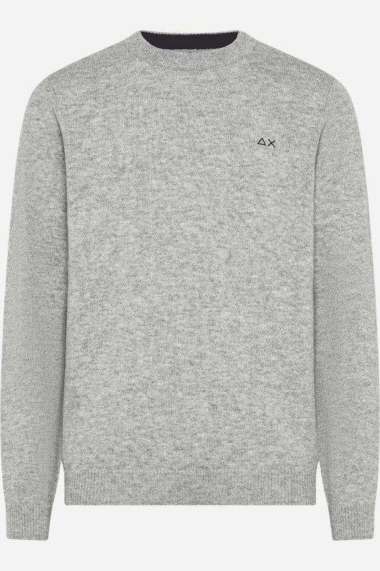 Maglione Sun68 girocollo in lana maniche lunghe