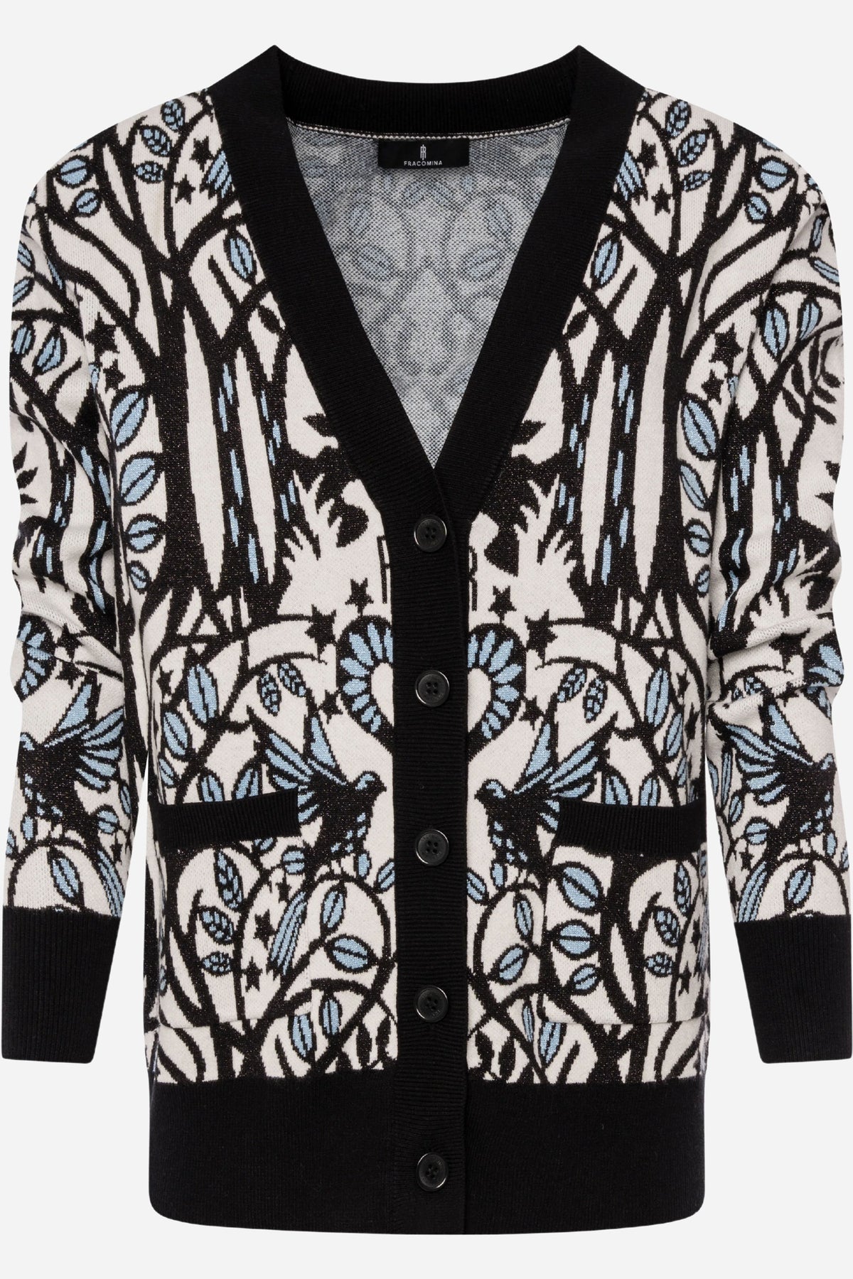 Cardigan Fracomina regular jacquard